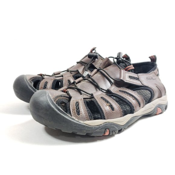 Eddie Bauer Mens Brown Troy Leather & Synthetic Hiking Sandals Size 13 - Picture 2 of 9